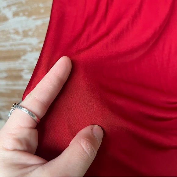 Jason Wu Collection Red Midi Dress Cocktail Event Red Carpet Formal Womens XS - Picture 4 of 6